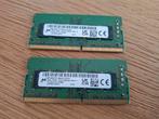 2 x 8Gb DDR4 Laptop geheugen (3200Mhz) 16Gb totaal, Computers en Software, 3200Mhz, DDR4, Ophalen of Verzenden, Zo goed als nieuw