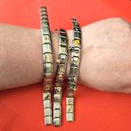 NOMINATION armband rvs goud schakel bedel, Ophalen of Verzenden, Zo goed als nieuw, Met bedels of kralen, Zilver