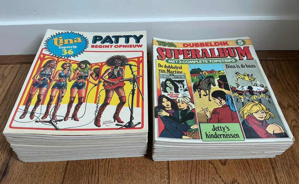 Tina Topstrip en Dubbeldik Superalbum boeken, Meerdere stripboeken, Ophalen of Verzenden, Gelezen