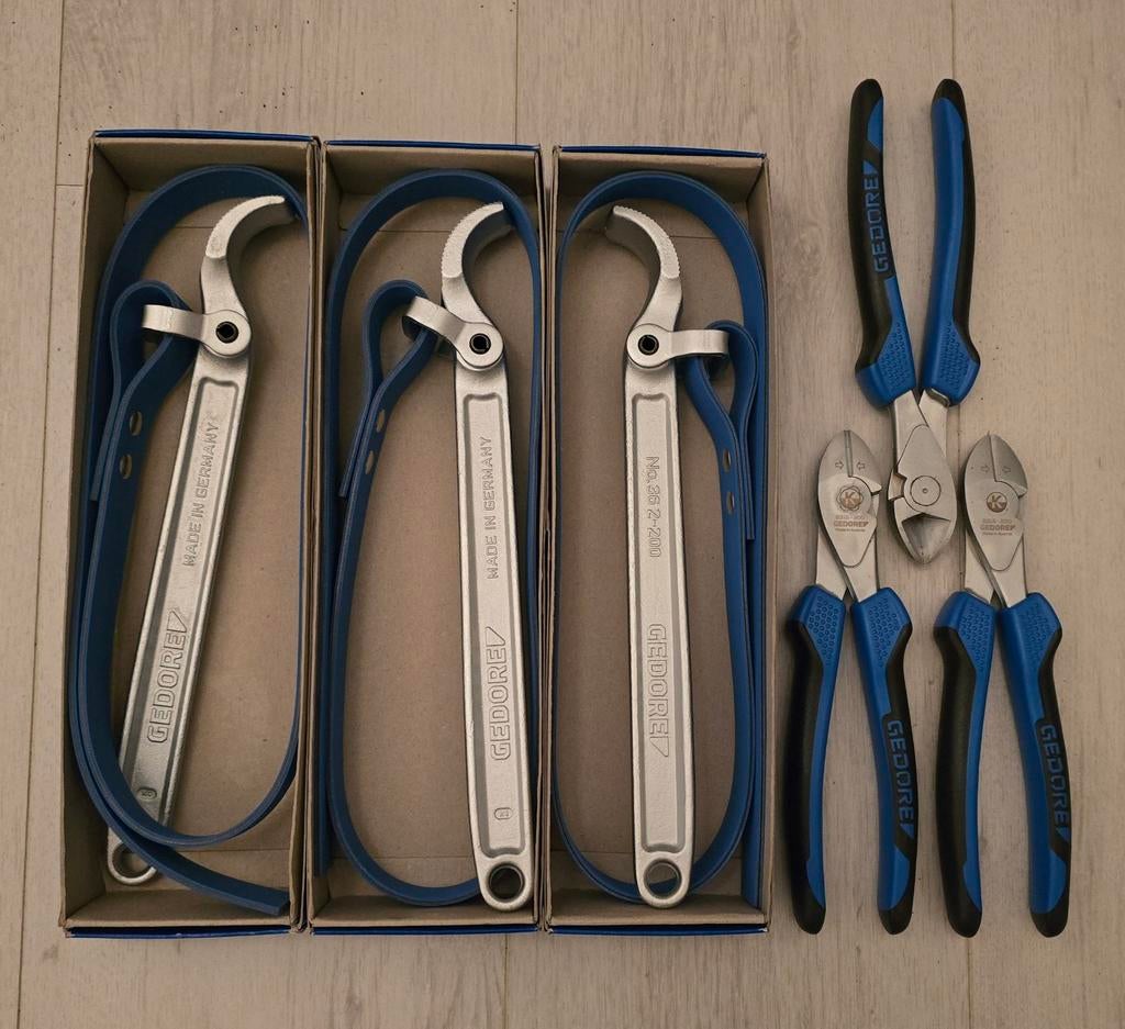 Laatste nieuwe Gedore bandsleutels en zijsnijtangen, Ophalen of Verzenden, Nieuw