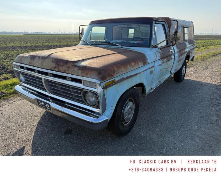 Ford F250 Pick-up BJ1974 V8 5.9L met LPG Installatie, Auto's, Bestelauto's, Particulier, Te koop, Ford, Benzine, Automaat, Geïmporteerd