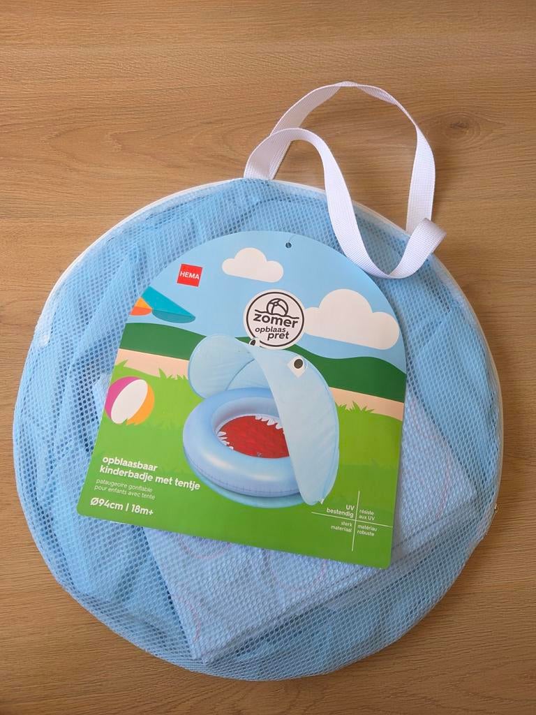 Opblaasbaar kinderbadje met tentje, Ophalen, Nieuw, Badje