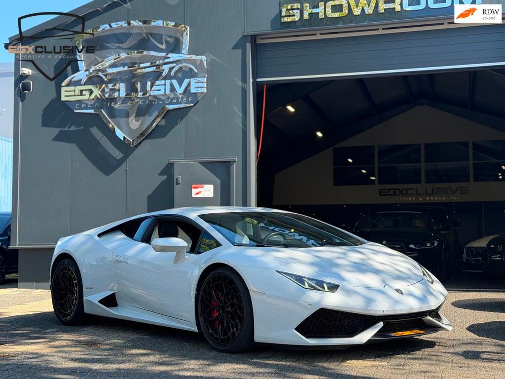 Lamborghini Huracán 5.2 V10 LP610-4 Ceramic/Camera/Lift/For, Auto's, Lamborghini, Automaat, Gebruikt, Zwart, Wit