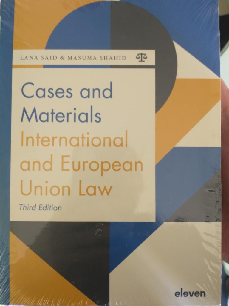 Cases and materials International and European Union Law, Boeken, Studieboeken en Cursussen, Ophalen of Verzenden, Nieuw, WO