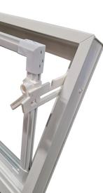 Kunststof Kozijn Kiep  B60 H40cm Wit, Doe-het-zelf en Verbouw, Kozijnen en Schuifpuien, Niet ingevuld, Kunststof, Minder dan 75 cm