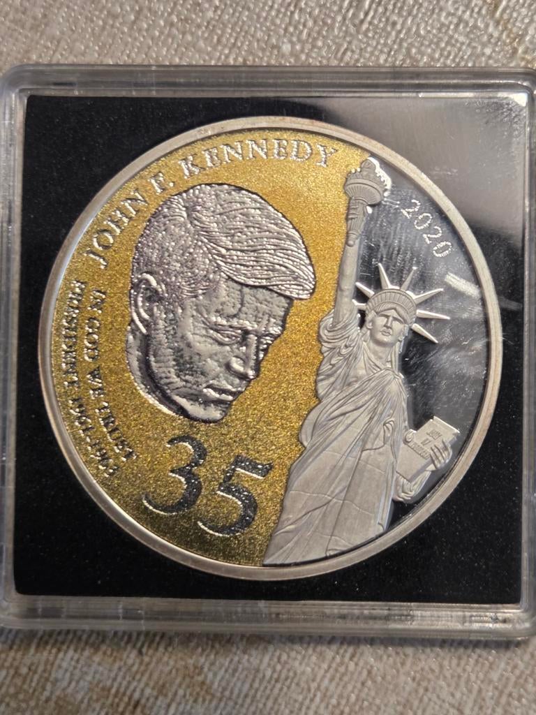 Mooie verzamel munt van John Kennedy  35ste precidend, Postzegels en Munten, Munten | Amerika, Noord-Amerika, Ophalen of Verzenden