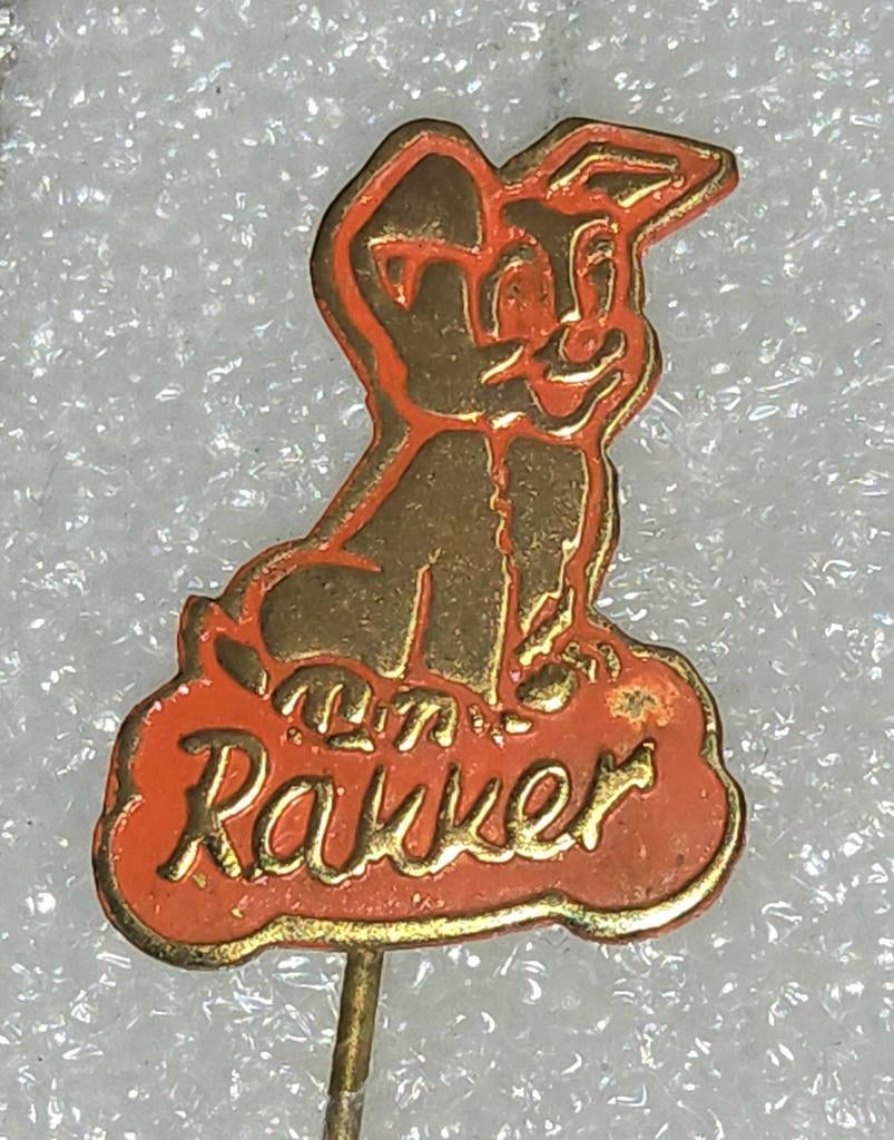 Vintage Speldje Rakker, Ophalen of Verzenden, Gebruikt, Dier of Natuur, Speldje of Pin