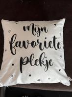 Mooi kussen soort velours stof de wauw factor 40x40, Ophalen of Verzenden, Zo goed als nieuw, Wit, Vierkant