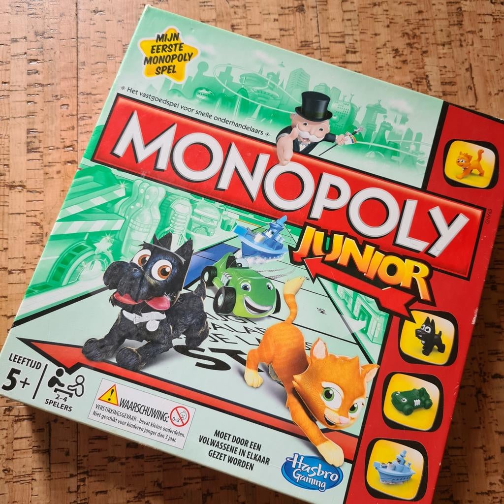 Monopoly Junior - Mijn Eerste Monopoly Spel, Hobby en Vrije tijd, Gezelschapsspellen | Bordspellen, Een of twee spelers, Ophalen of Verzenden