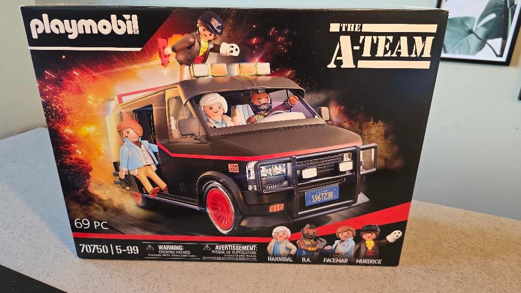Playmobil 70750 GMC A-Team bus nieuw in doos, Ophalen of Verzenden, Nieuw, Complete set