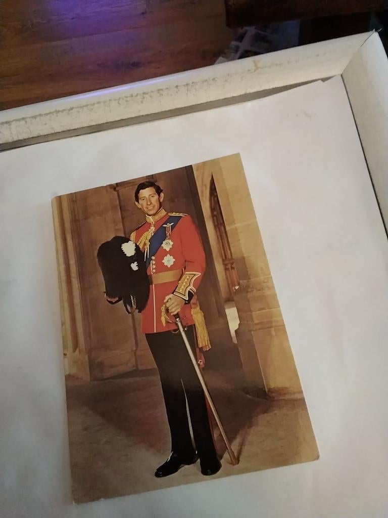 PRINS CHARLES.  IN UNIFORM VAN COLONEL OF THE WELSH GUARDS, Ophalen of Verzenden, Sterren en Beroemdheden