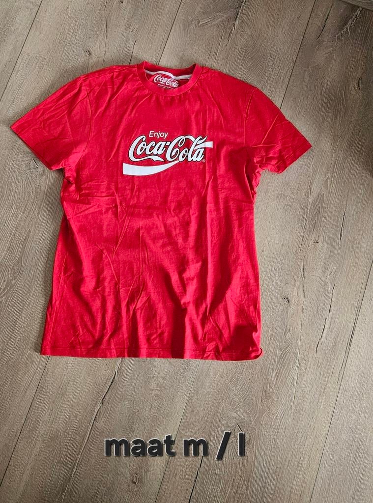 Shirt coca cola maat m, Ophalen of Verzenden, Zo goed als nieuw, Maat 48/50 (M), Rood