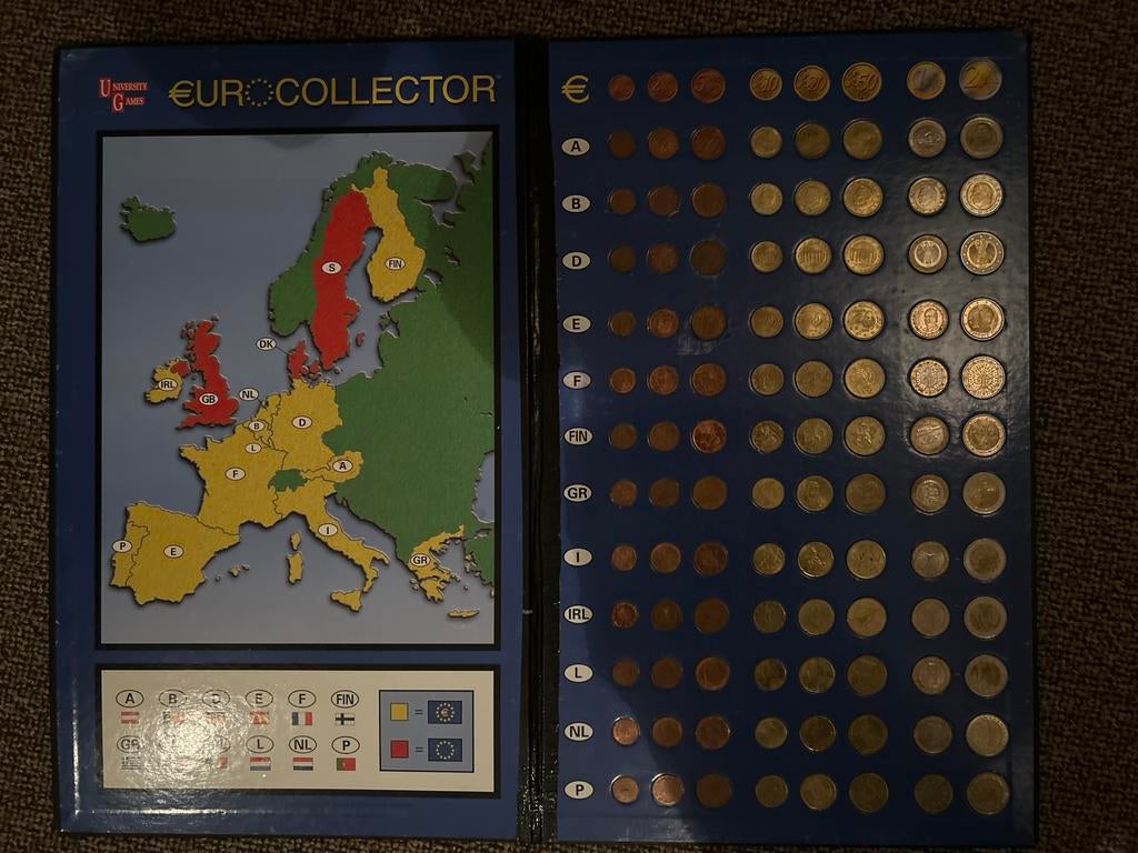 Euro Collector map met euromunten, Ophalen, Overige landen, Overige waardes, Setje