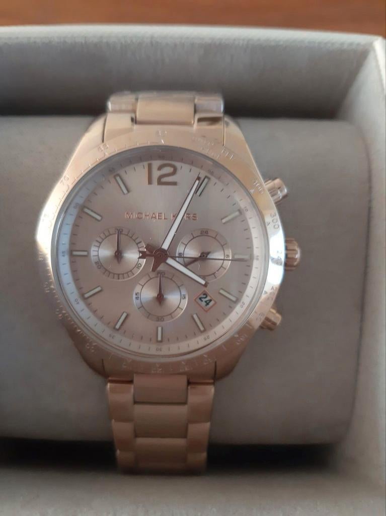 Michael Kors MK6796 Roségoud dames Polshorloge, Overige merken, Staal, Staal, Polshorloge