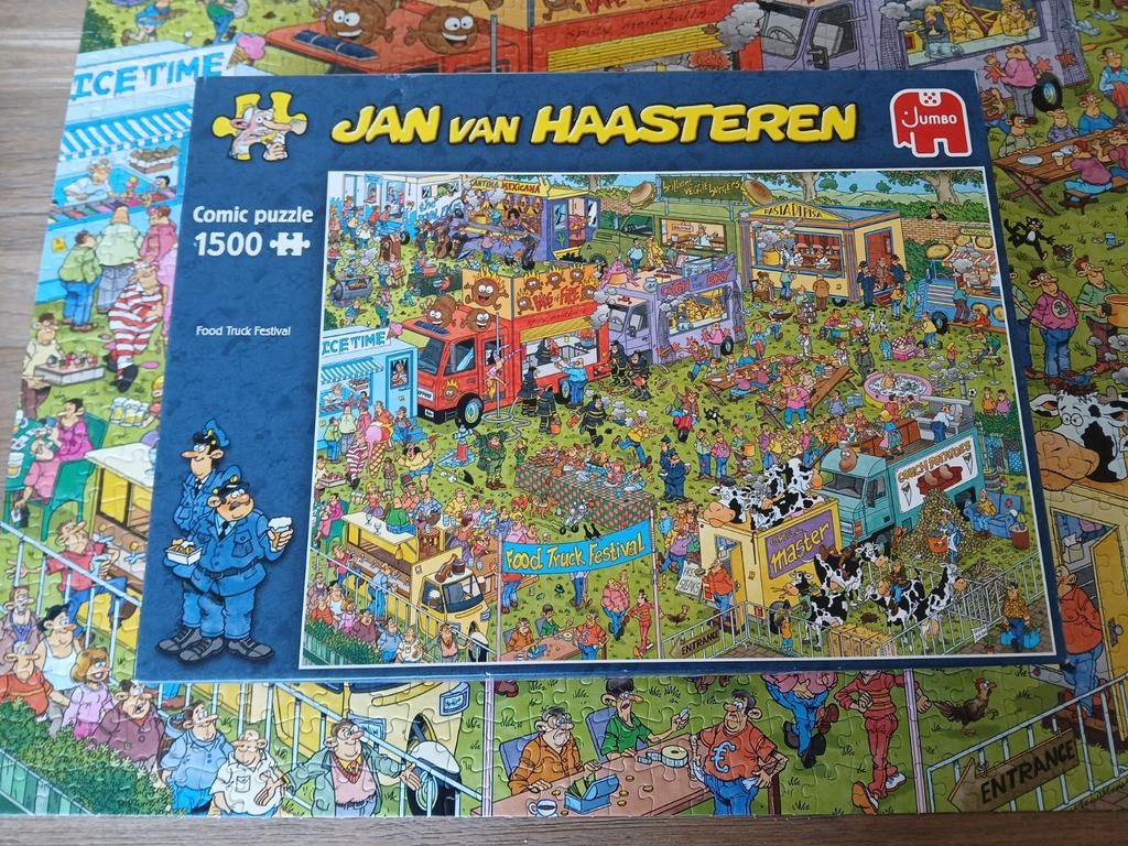 Jan van Haasteren Food Truck Festival 1500 stukjes, Ophalen, 500 t/m 1500 stukjes, Zo goed als nieuw