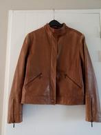 Leren zomerjas maat 44, Ophalen of Verzenden, Gedragen, Maat 42/44 (L), Beige