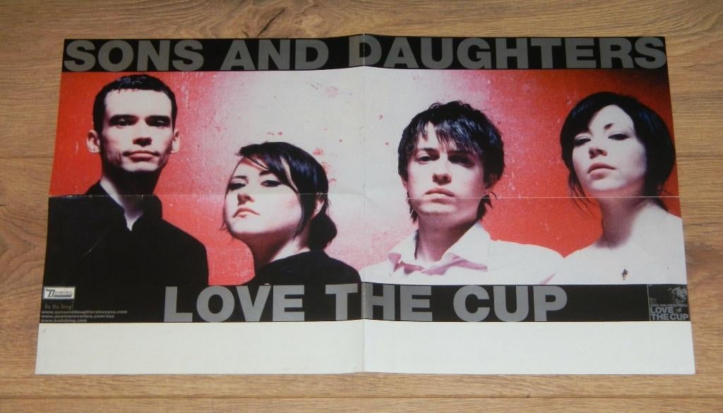 poster - Sons and Daughters - indie rock - bandposter, Ophalen, Zo goed als nieuw, Poster, Artwork of Schilderij