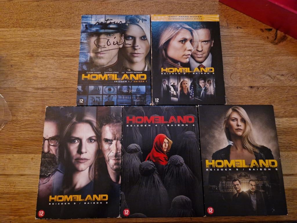 Homeland seizoen 1 t/m 5, Alle leeftijden, Ophalen of Verzenden, Zo goed als nieuw, Drama