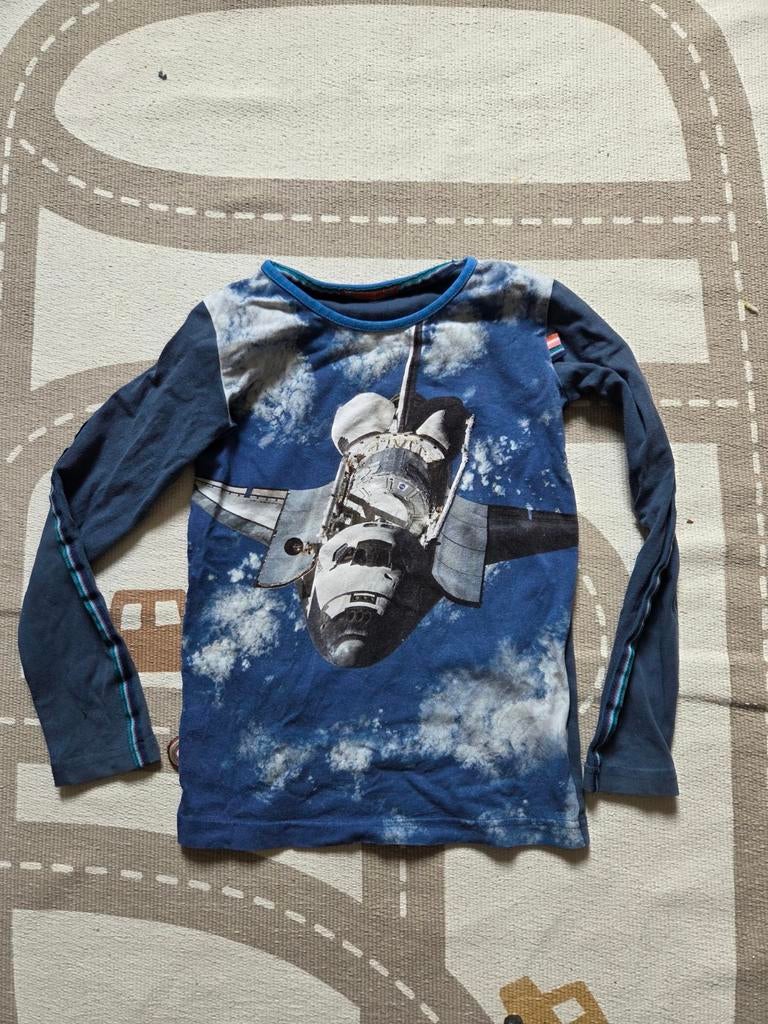4 funky flavours space shuttle longsleeve maat 122-128 gedr, Kinderen en Baby's, Kinderkleding | Maat 122, Gebruikt, Ophalen of Verzenden