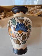 Flora Gouda Plateel vaas top staat, Ophalen of Verzenden