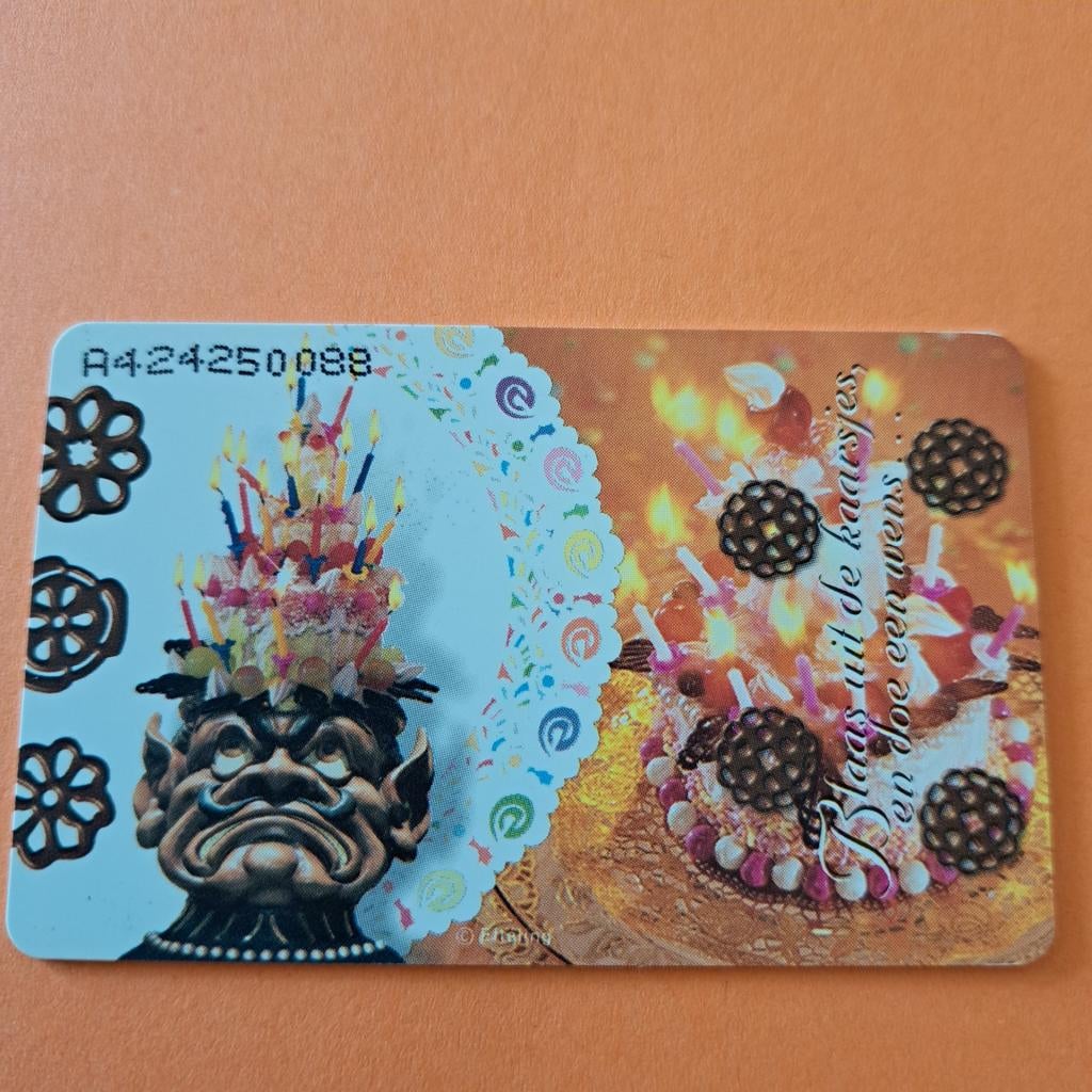 Efteling telefoonkaart 45-jarig jubileum, Verzamelen, Efteling, Ophalen of Verzenden, Zo goed als nieuw, Gebruiksvoorwerp