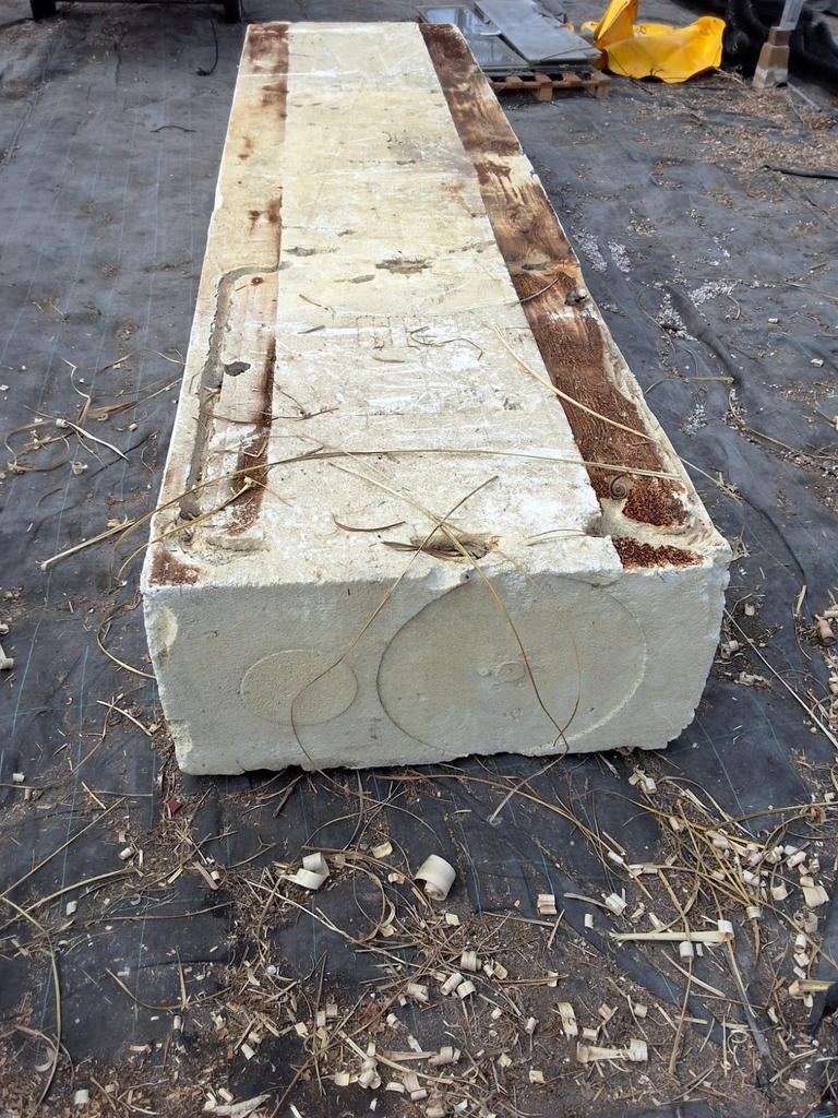 Piepschuim blokken, Ophalen, Gebruikt