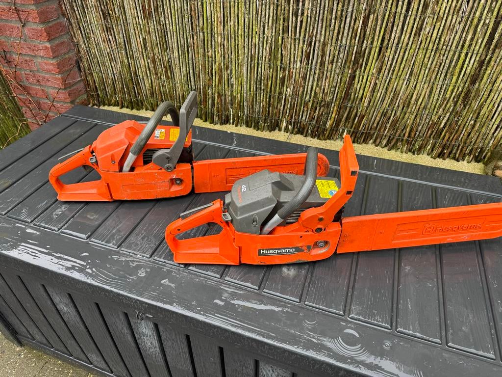 Husqvarna kettingzagen - 2 stuks, Tuin en Terras, Handzagen, Ophalen, Gebruikt, Boomzaag