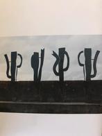 Klaas Gubbels, 4 ijzeren buiten beelden, Ophalen