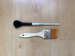 Twee penselen voor schilderen, Ophalen of Verzenden, Gebruikt, Penseel of Kwast