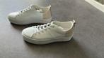 Nieuwe witte sneakers Manfield leer 40, Kleding | Dames, Wit, Nieuw, Ophalen of Verzenden, Sneakers of Gympen
