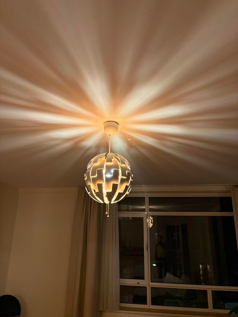 Ikea PS 2014 hanglamp - Wit/Koper - Modern design, Ophalen, Zo goed als nieuw, Metaal, 50 tot 75 cm