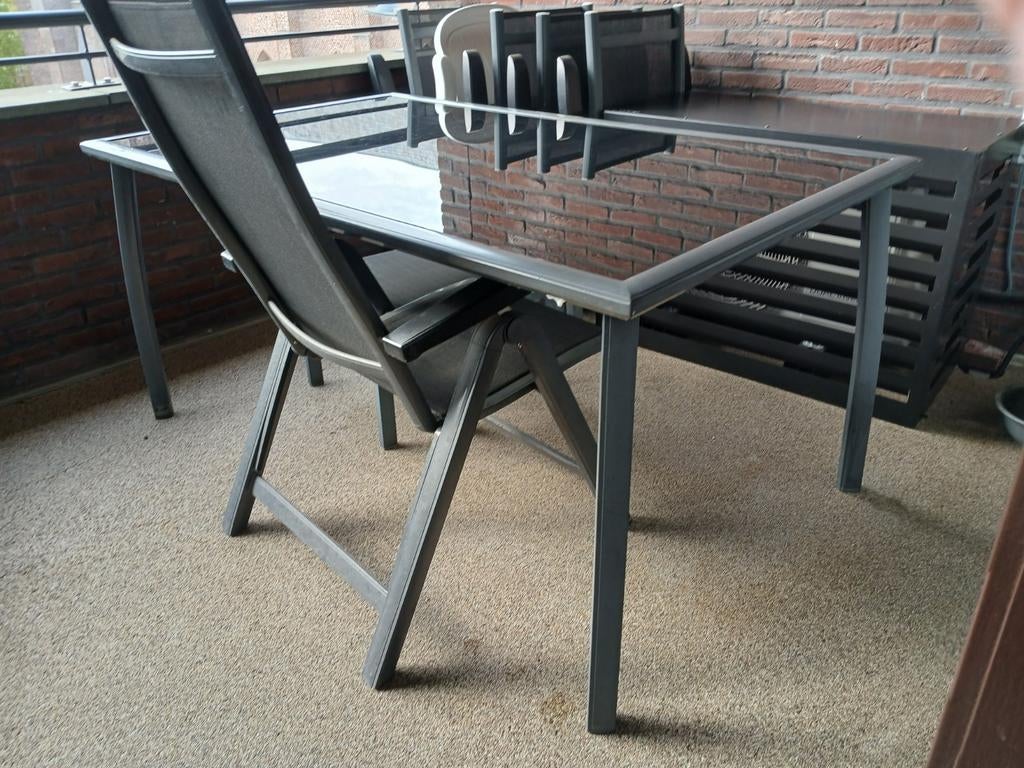 Hartman tuinset, Ophalen, Gebruikt, 6 zitplaatsen, Aluminium