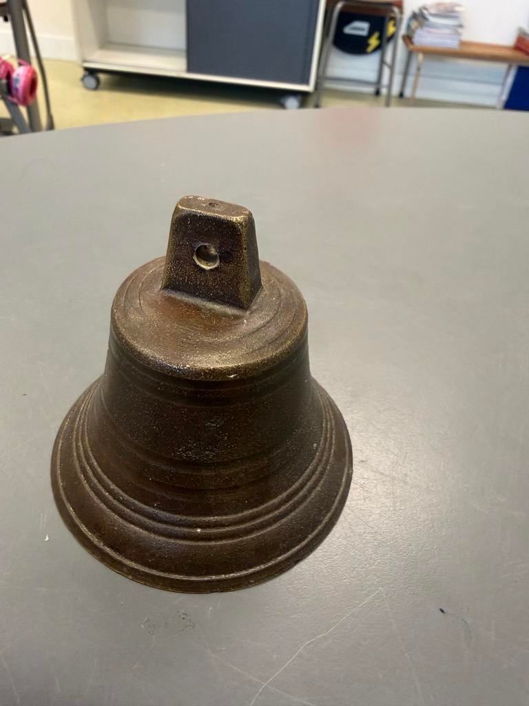Antieke bronzen bel - Decoratieve scheepsbel, Antiek en Kunst, Ophalen of Verzenden