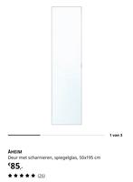 Ikea pax Aheim spiegeldeur 50x195 cm, Huis en Inrichting, Kasten | Overige, Ophalen, Zo goed als nieuw