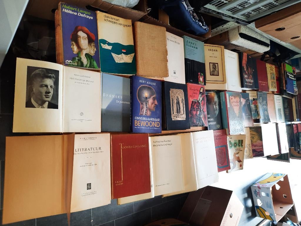 Partij boeken, diverse genres,geschiedenis,romans,streek etc, Ophalen, Gelezen, Verschillende onderwerpen