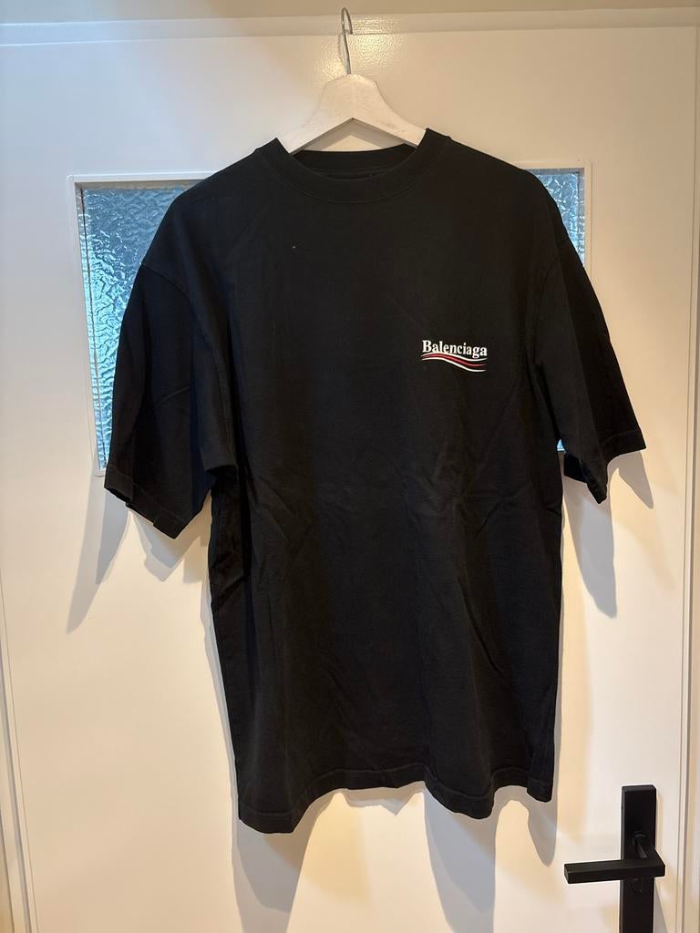 Zwart oversized Balenciaga T-shirt - Origineel, Ophalen of Verzenden, Zo goed als nieuw, Maat 46 (S) of kleiner, Zwart