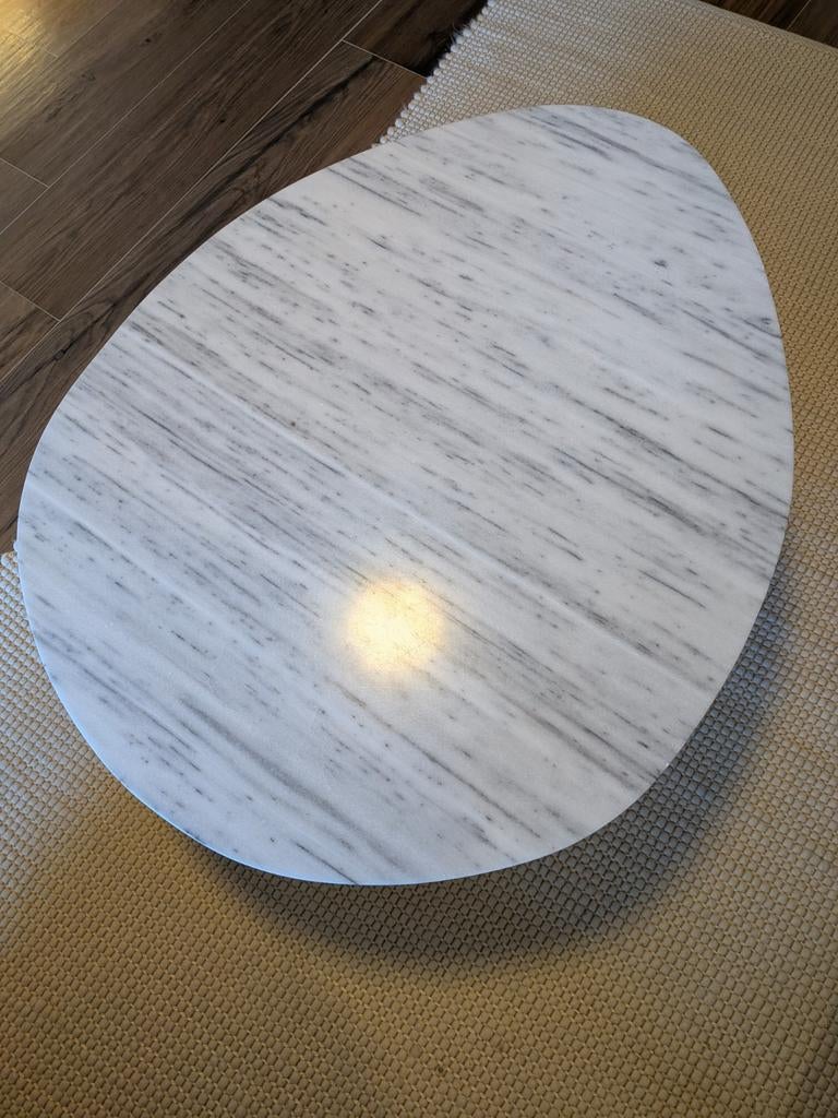 Marmeren salontafel Furnified zwarte poten (beschadigd), Ophalen