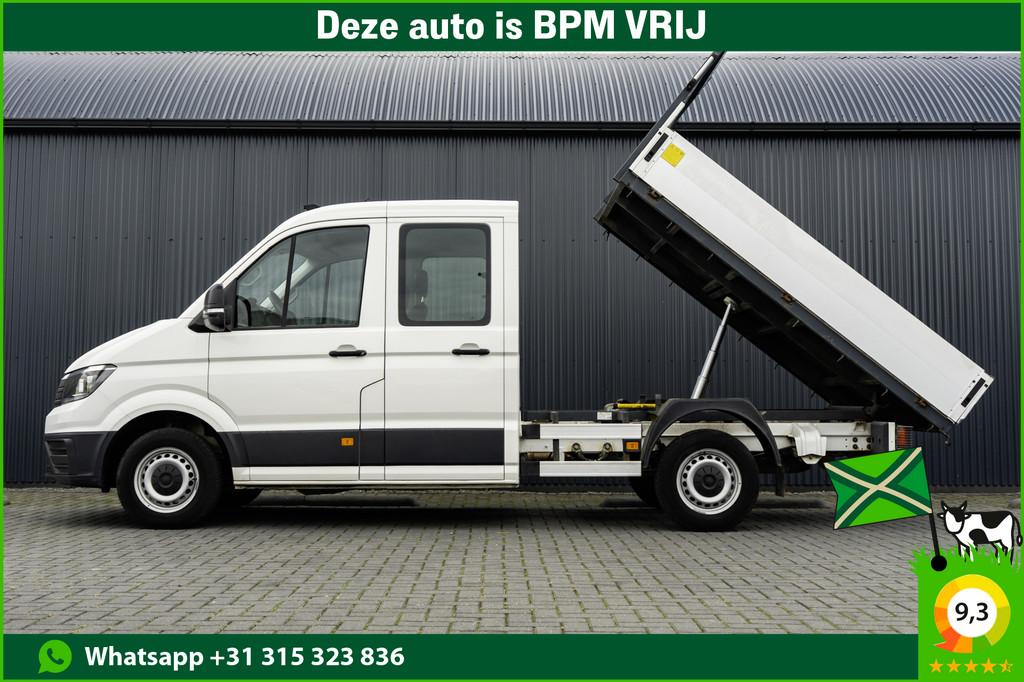Volkswagen Crafter 35 2.0 TDI | Kipper | DC | 6-Zits | Cruis, Auto's, Voorwielaandrijving, Gebruikt, 4 cilinders, Met garantie (alle)