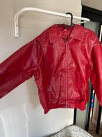 Rode faux leren jas maat L, Ophalen of Verzenden, Gedragen, Maat 42/44 (L), Rood