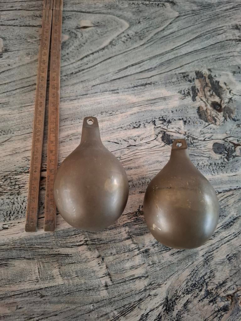 Koperen klokgewicht - 11 cm hoog, 1530 gram, Ophalen of Verzenden