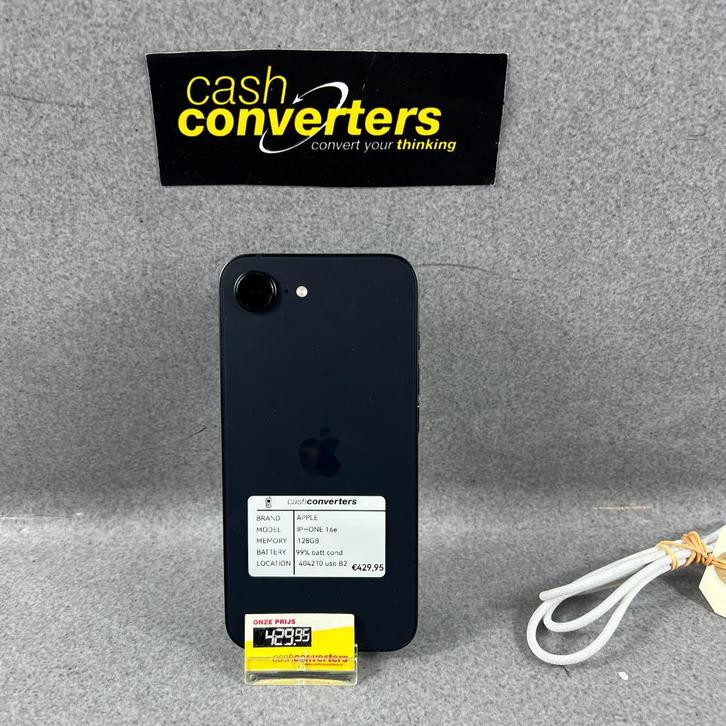 Apple Iphone 16e | 128GB | 99% batt | kabel | 404210, Telecommunicatie, Mobiele telefoons | Apple iPhone, Gebruikt, 128 GB, Zonder abonnement