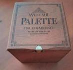 Vintage Willem II Palette Sigarenkistje Houten Doos, Ophalen of Verzenden