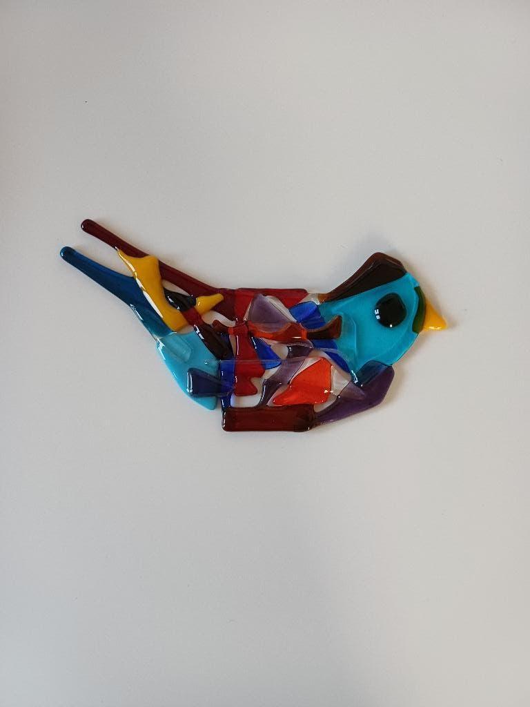 Glaskunst Romy Westerhof Glazen vogel, Antiek en Kunst, Antiek | Glas en Kristal, Ophalen of Verzenden