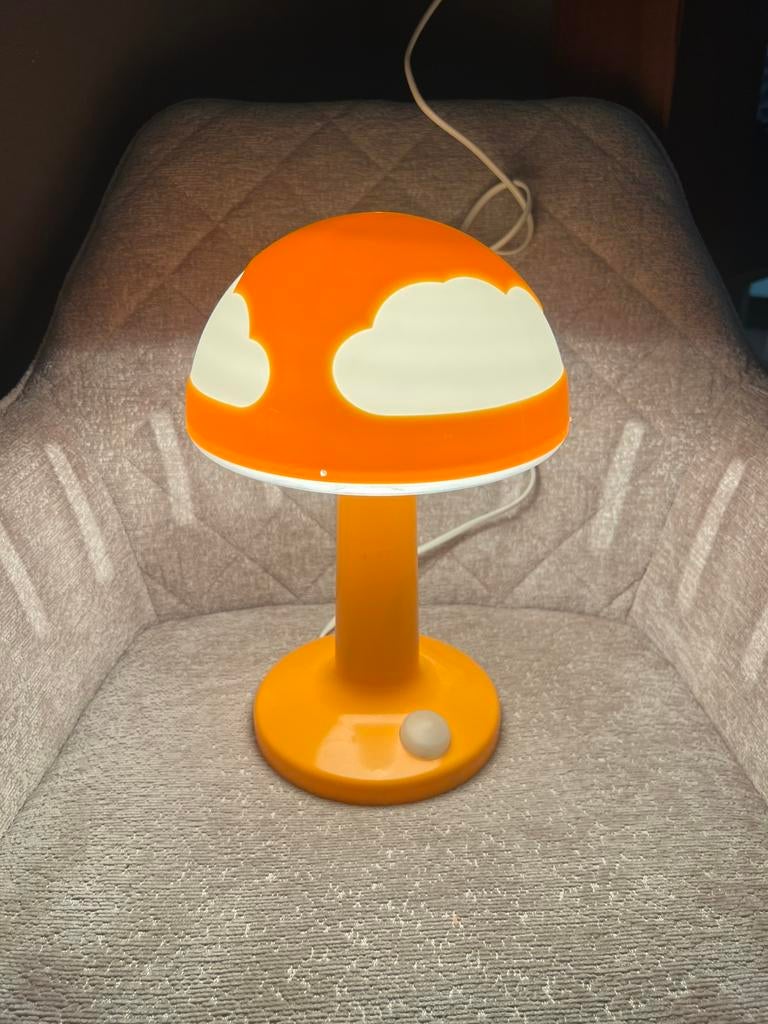 Tafellamp Ikea Skojig ikea Henrik Preutz Oranje wolk lamp, Ophalen, Kunststof, Zo goed als nieuw, Tafellamp Ikea Skojig ikea Henrik Preutz Oranje wolk lamp