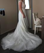 Monica Loretti Trouwjurk, Kleding | Dames, Trouwkleding en Trouwaccessoires, Ophalen of Verzenden, Nieuw, Wit, Trouwjurk