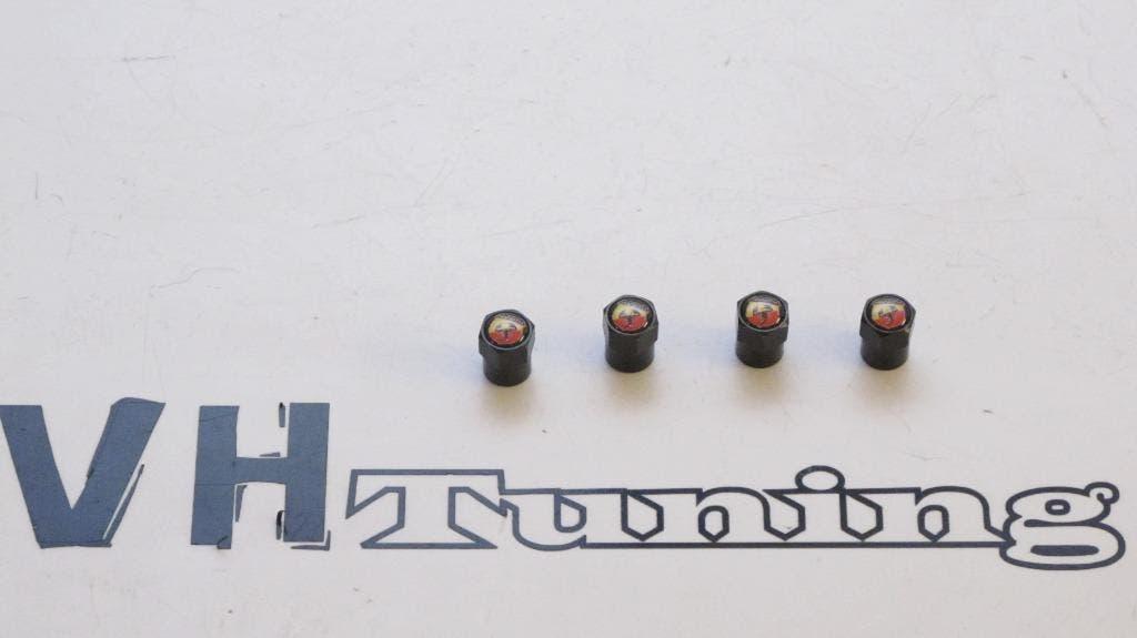 Fiat Abarth ventieldoppen set van 4 stuks, Ophalen of Verzenden