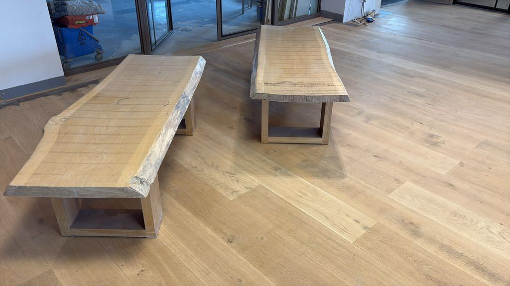 1x massief eiken bank, Ophalen