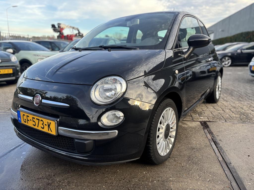 Fiat 500 1.2 Lounge AUTOMAAT!PANO! (bj 2014), Automaat, Stof, 4 cilinders, Zwart
