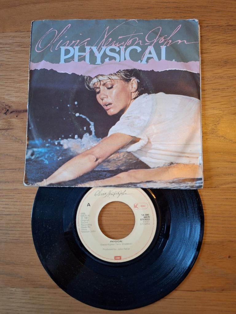 Olivia Newton-John - Physical (Vinyl Single), Cd's en Dvd's, Gebruikt, 7 inch, Ophalen of Verzenden, Pop