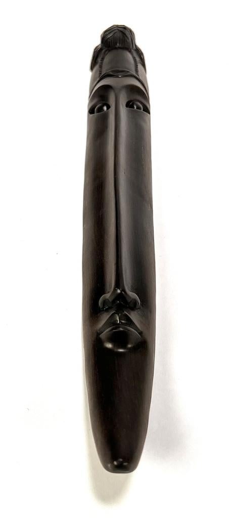 1186. Makonde beeld en wandmasker, Tanzania – 20e eeuw, Ophalen of Verzenden